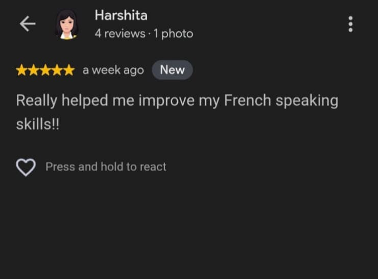 Real Student Review Screenshot 2
